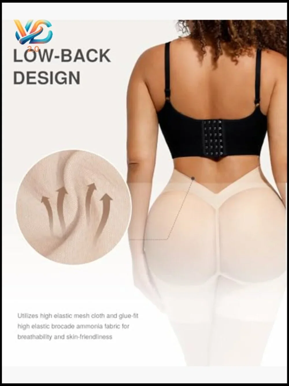 Seamless Butt Lifting Shapewear Shorts Tummy Control Low Back Body Shaper Faja